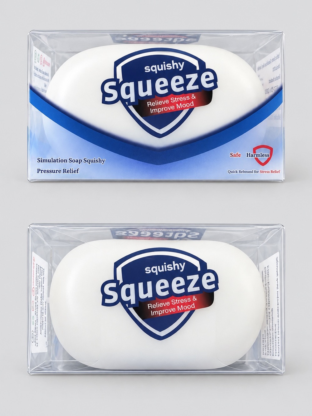 White Stress-Relief Bath & Body Squishy